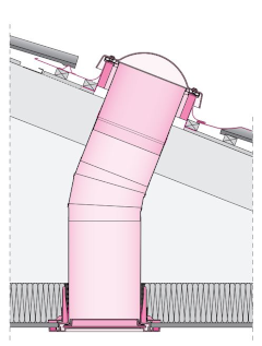 Lucerna plana con tubo rígido SR_